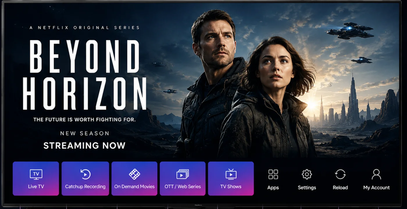 CZ Play set-top box menu